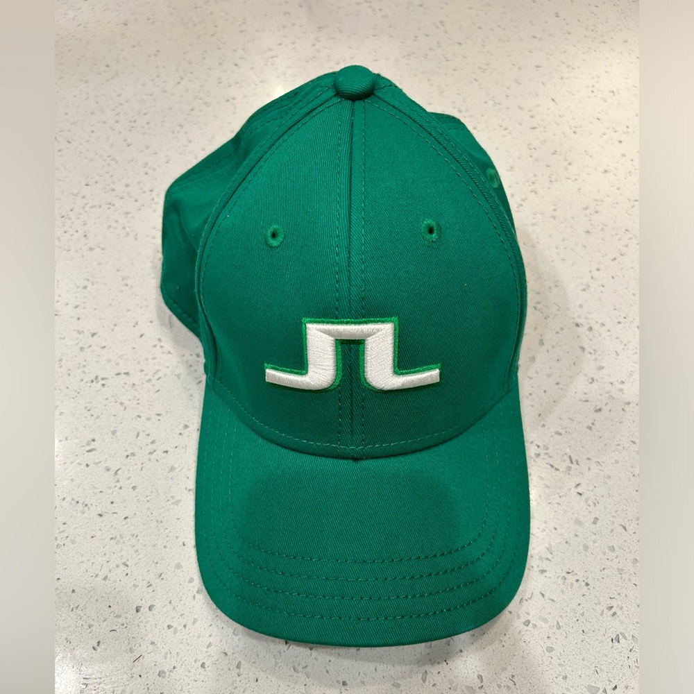 J.Lindeberg Green Logo Baseball/Golf Cap Cotton Stretch